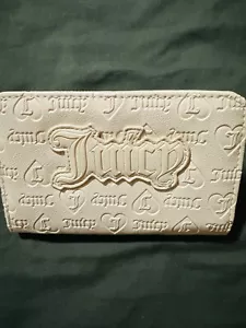 JUICY COUTURE Bifold Zip Embossed Wallet x Cards Cash U PICK Pink Blush Cafe - Picture 1 of 9