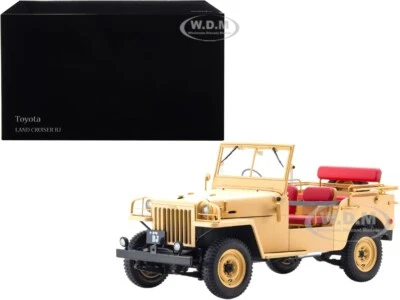 Toyota Land Cruiser año de construcción (Rhd) beige 1/18 coche modelo diecast de Kyosho 08959 Be Foto 1 de 4