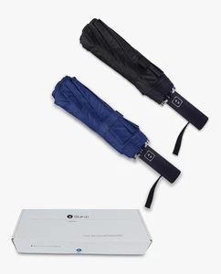 Double 10-Rib 46 Inch Compact Travel Umbrella for Rain and Sun - Small Automa... - Picture 1 of 7