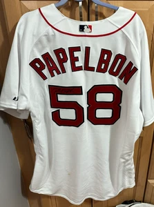 Von Jonathan Papelbon signiertes Boston Red Sox Authentic Trikot - Bild 1 von 4