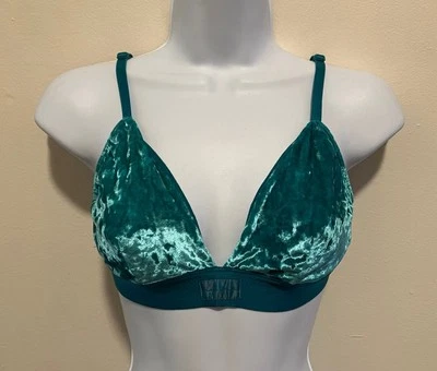 Emerald Velvet Green Bra Size Medium Victoria Secret - Image 1 of 4