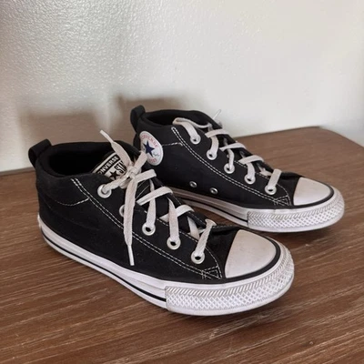 Zapatilla deportiva Converse Chuck Taylor All Star Street unisex para niños blanca y negra talla 3,5 Foto 1 de 4
