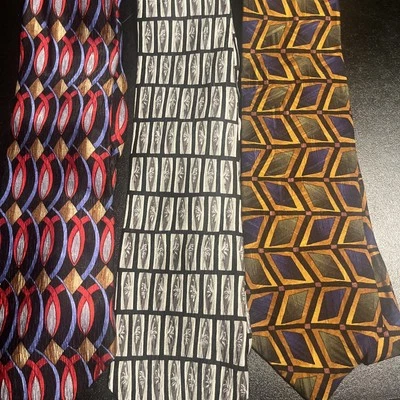 Cocktail Collection Brand Silk  Neckties Lot Of 3 Fun Bright.Tequila wine Brandy - Image 1 of 4