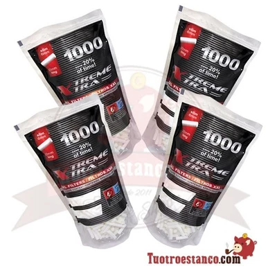 Filtri Lunghi 6 mm x 22 mm- 4 borse X-trem di 1000 filtri – 4000 filtri lunghi - Imagen 1 de 4