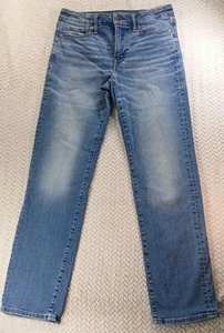 Jeans dritti originali American Eagle Air Flex+ taglia 30x32 lavaggio medio vita media - Foto 1 di 11