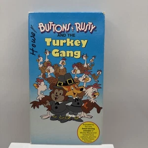 Buttons & Rusty And The Turkey Gang (VHS, 1987) Thanksgiving Holiday Kids Movie - Picture 1 of 8
