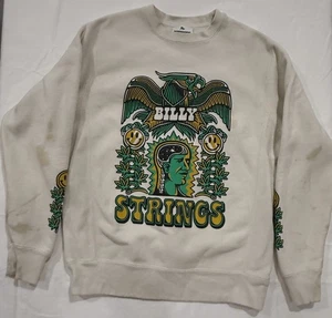 Raro Billy Strings Cáñamo '21 Concierto Pullover Sudadera Bluegrass Talla Manchas medianas - Imagen 1 de 15