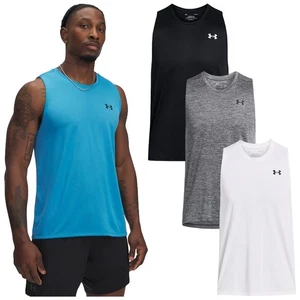 Under Armour Hombres Chaleco Técnico Camiseta sin Mangas Gimnasio Entrenamiento Entrenamiento UA - Imagen 1 de 9