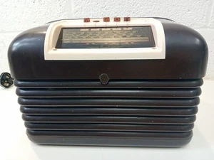 Vintage 50er Jahre Bush DAC 10 Ventil Radio - braun Bakerlite - Bild 1 von 5