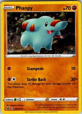 Pokemon | SWSH: Sword & Shield Promo Cards | Phanpy - | SWSH117 | Holo | NM - Image 1 of 2