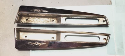 1962-63 Chrysler Imperial Hardtop/Conv Door Opening Door Panel Chrome brackets - Image 1 of 4