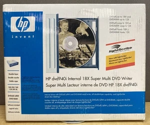Neu im Karton HP DVD940i intern 18X Super Multi DVD Brenner LightScribe VERSIEGELT BRANDNEU - Bild 1 von 23