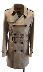 Burberry Sandringham Trenchcoat IT 48 UK 38" Brustumfang S Honig Lang Herren Neu mit Etikett NEU - Bild 1 von 15