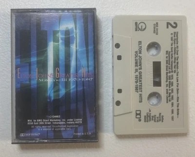 Elton John’s Greatest Hits: Volume III 1979-1987 (Cassette, 1987 Geffen Records) - Image 1 of 3