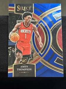 2023-24 Panini Select - Premier Level Amen Thompson #122 Blue Tectonic Prizm /99 - Picture 1 of 2