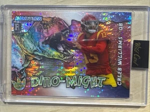 Caleb Williams 1/1 Rainbow T Rex 2023 Wild Card Alumination Dino Might RC - Bild 1 von 2