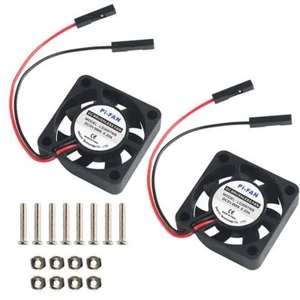 2 piezas Raspberry Pi DC ventilador sin cepillo disipador de calor radiador interfaz de separación 3,3 - Imagen 1 de 9