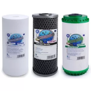 Filtro Acqua Riduzione Metallo Pesante HMA 3 Stadi Ricambio Filtri 10" Big Blue - Foto 1 di 2