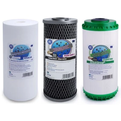 3 Stage HMA Heavy Metal Reduction Water Filter Replacement Filters 10" Big Blue - Image 1 of 2
