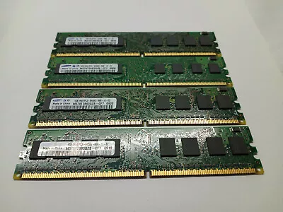 Samsung Ram PC2 6400 M378T2863QZS 4GB = 4 x 1gb Sticks Memory 1RX8 - Image 1 of 4