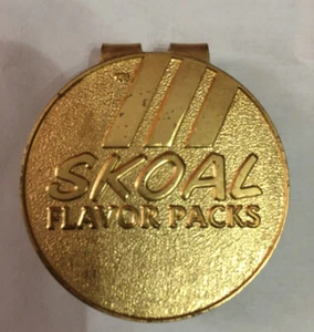 SKOAL MONEY CLIP -FLAVOR PACKS PROMO PROMOTIONAL ITEM VINTAGE - Picture 1 of 3