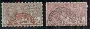 ITALY #D1,3 10c & 15c Pneumatic, nice used examples, VF, Scott $72.50 - Picture 1 of 1