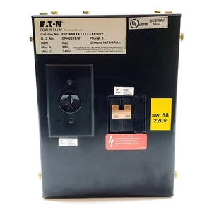 Caja de receptáculo enchufable FSCXXXXXXXXXXS22F Eaton Pow-R-Flex, 20 A @ 240 VAC - Imagen 1 de 5