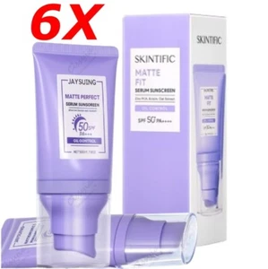 6X Skintific Matte Fit Serum Sunscreen SPF50+ Pa++++ Moisture For Oily Skin Acne - Picture 1 of 9