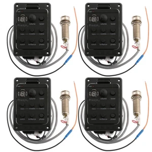 4 Sets PRO-PSY-201 Onboard Preamps Guitar EQ Tuner Piezo Pickup Equalizer - Picture 1 of 6