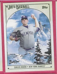 2023 Topps X Bob Ross The Joy of Baseball - CARLOS RODON #82 New York Yankees - Picture 1 of 2