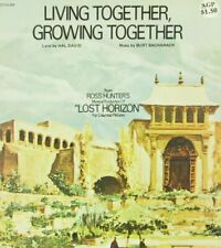 Living Together Growing Together Sheet Music Lost Horizon Burt Bacharach 1972