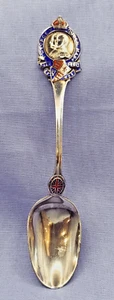 King George V & Queen Mary Antique 1905 Stg Silver collectors Spoon England UK - Picture 1 of 7
