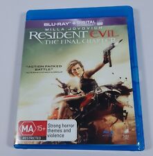 Resident Evil The Final Chapter Movie AUS Blu-ray Region B VGC Milla Jovovich