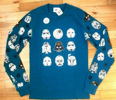 NUEVO CON ETIQUETAS HANNA DIFFERENTSON BRILLA EN LA OSCURIDAD STAR WARS PIJAMA CAMISA HOMBRE ADULTO PEQUEÑO S Foto 1 de 3
