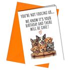 #374 Funny Birthday Card from the Dog / Cake / Pet cards