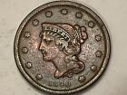 1840. Braided Hair  Large Cent 100% Copper.