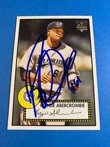 REGGIE ABERCROMBIE 2006 TOPPS '52 #130 AUTO IP SIGNED FLORIDA MARLINS ASTROS - Picture 1 of 2