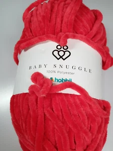 Hobbii Baby Kuschelgarn - rot - 100% Polyester - 131 Yards NEU - Bild 1 von 2