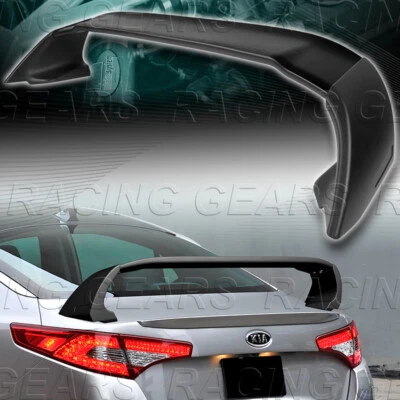 R-STYLE ABS PRIMER BLACK REAR TRUNK SPOILER WING FIT 11-13 KIA OPTIMA K5 SEDAN - Image 1 of 4