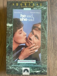 HE SAID/SHE SAID-Kevin Bacon-Perkins Screening VHS, 1991) Screener, Demo, Promo - Picture 1 of 2