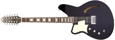 Reverend Airwave 12 String Lefty Midnight Black - Bild 1 von 4