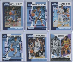 Lote de 6 tarjetas Panini Contenders Draft Picks 2019 de Carolina del Norte Inc. Coby White - Imagen 1 de 2