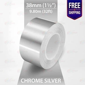 CHROME SILVER 1-1/2" PIN STRIPE Car Model Motorcycle TAPE Vinyl Sticker 38mm - Bild 1 von 13