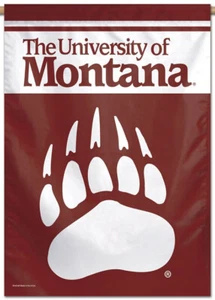 University of MONTANA GRIZZLIES Official NCAA Team Logo 28x40 WALL BANNER - Picture 1 of 1