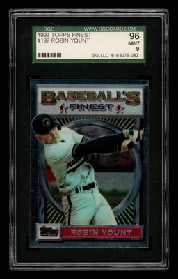 Topps Finest 1993: #192 Robin Yount SGC 9 como nuevo Foto 1 de 3