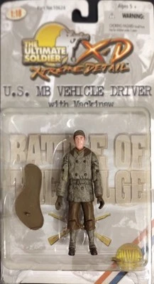 2002 1:18 Ultimate Soldiers; Battle of Bulge -"MB Vehicle Driver w/Mackinaw" MOC - Image 1 of 4