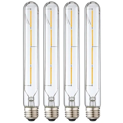 T10 Led Long Bulbs,4W Dimmable Tubular Bulb,40 Watt Equivalent,E26 Edison Sty... - Image 1 of 4