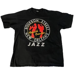 Vintage New Orleans Bourbon Street French Quarter Mens Xxl No Fear T Shirt Black - Picture 1 of 5