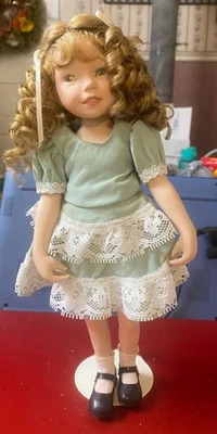 "Joanna" by Dianna Effner Expressions Series  Porcelain Artist Doll w/ Stand - Image 1 of 4