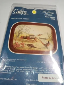 Cathy Needlecraft Heritage Series Farm Wagon #2922 Watercolor Accent NEW - Picture 1 of 2
